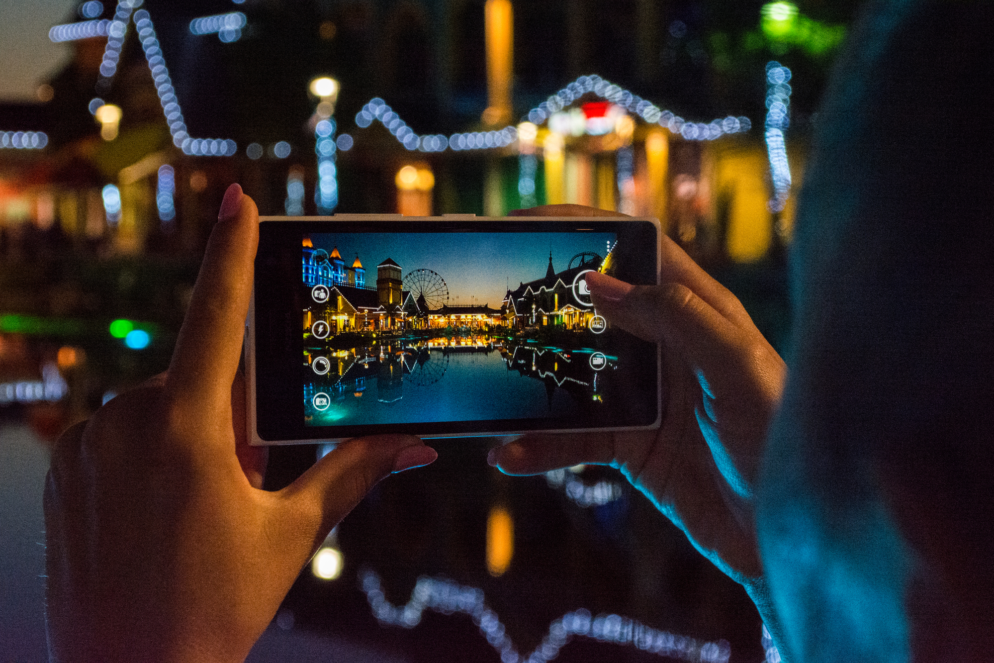 Вечерний Олимпийский парк из Дагомыса