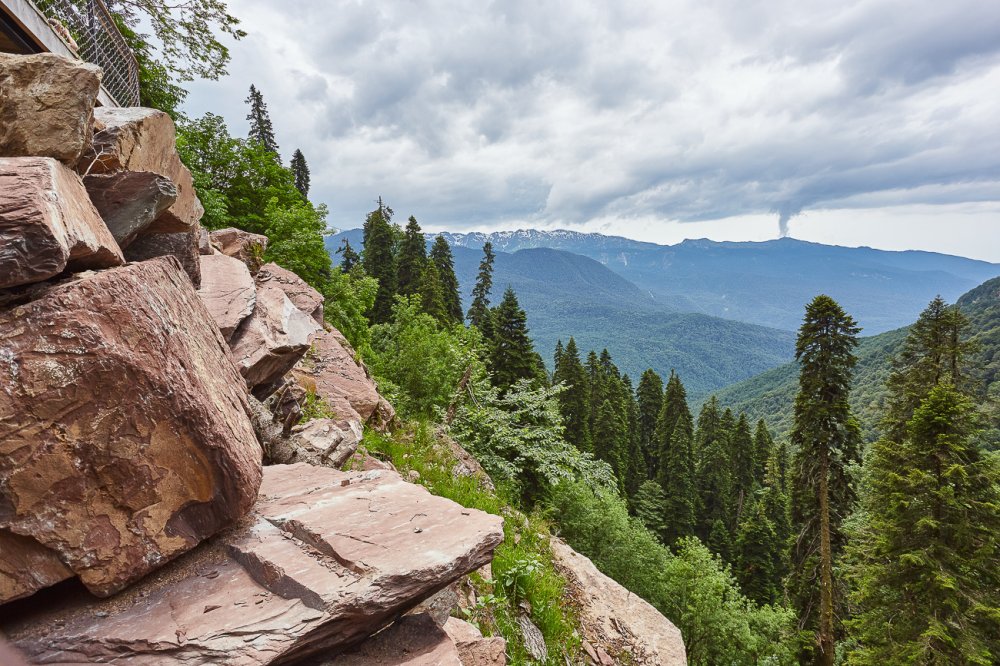 Роза Хутор - Парк водопадов Менделиха из Адлера